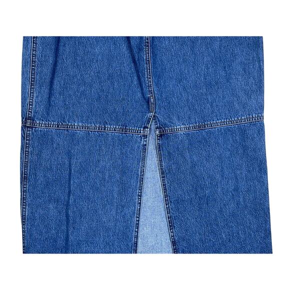 Vintage Lauren Jeans Co. Ralph Lauren Denim Maxi Skirt Women’s 12P Split Back - Picture 10 of 12